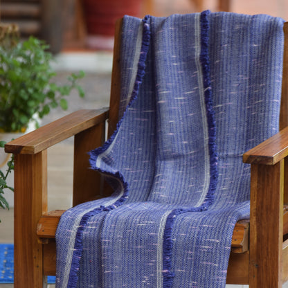 Manta 100% Algodón - 180X130 cm - Azul Índigo